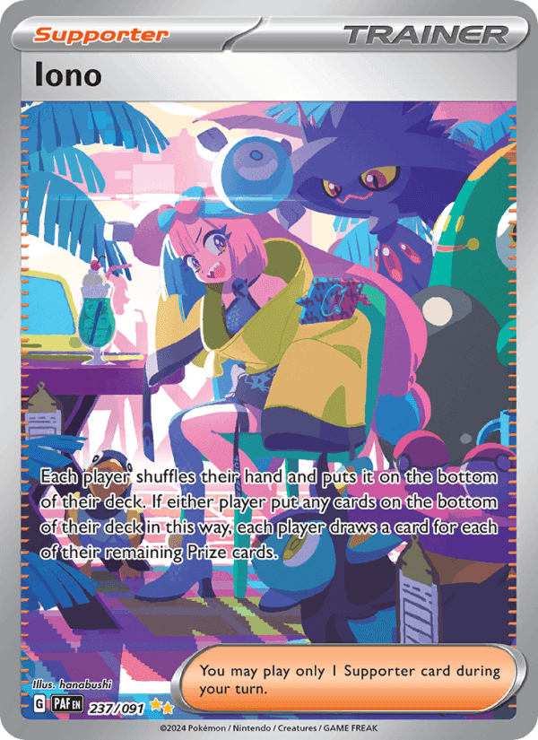 Iono, card 237 from Paldean Fates