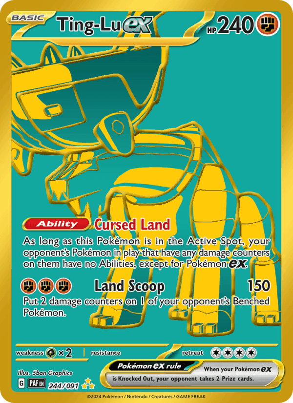 Ting-Lu ex, card 244 from Paldean Fates