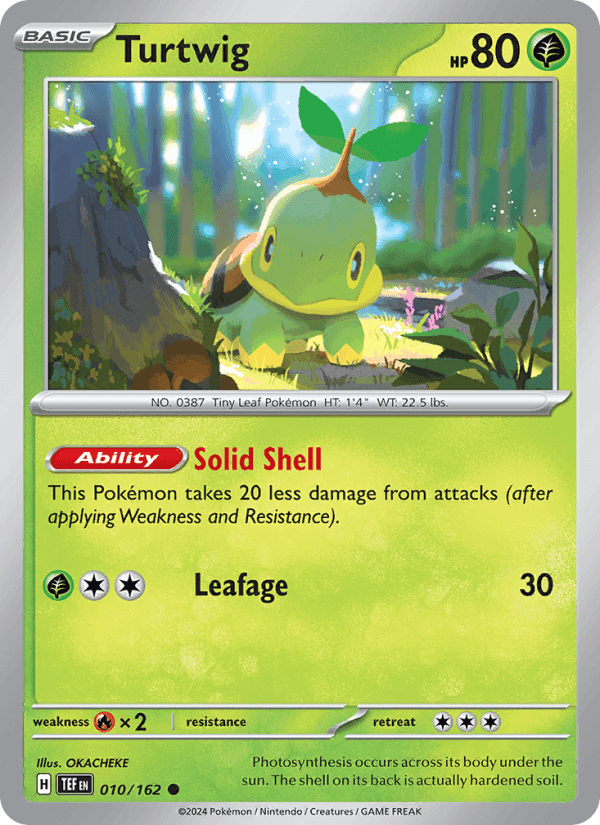 Turtwig, carte 010 de Temporal Forces