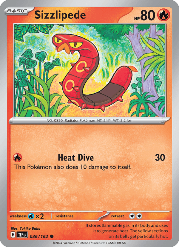 Sizzlipede, card 036 from Temporal Forces