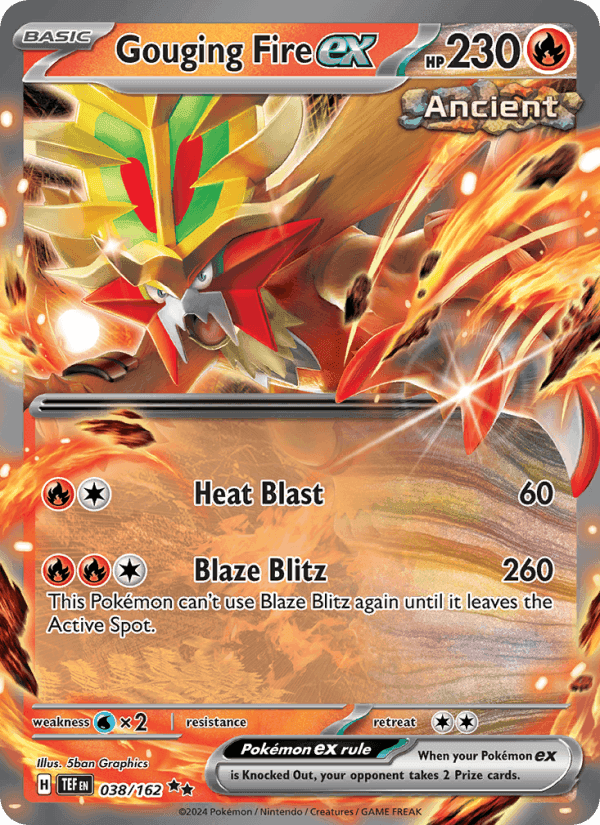Gouging Fire ex, card 038 from Temporal Forces