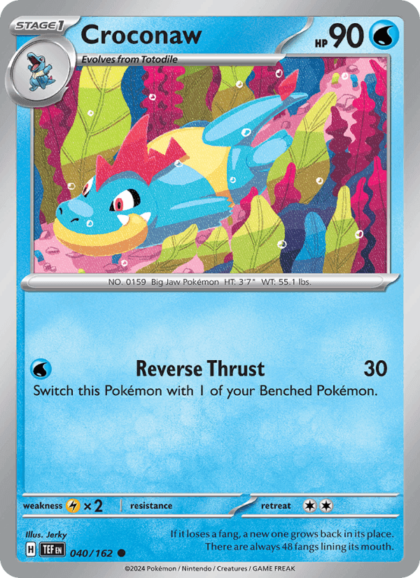 Croconaw, card 040 from Temporal Forces