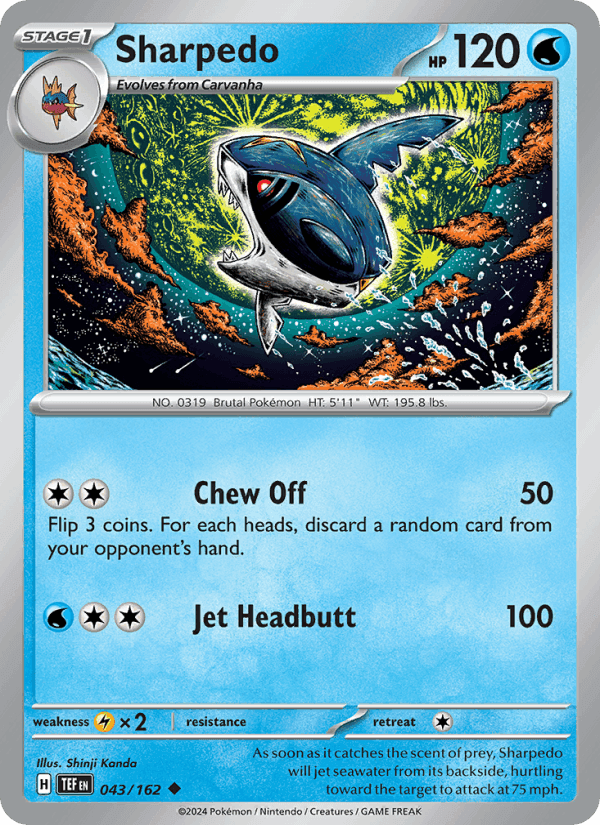 Temporal Forces の 043 番、Sharpedo