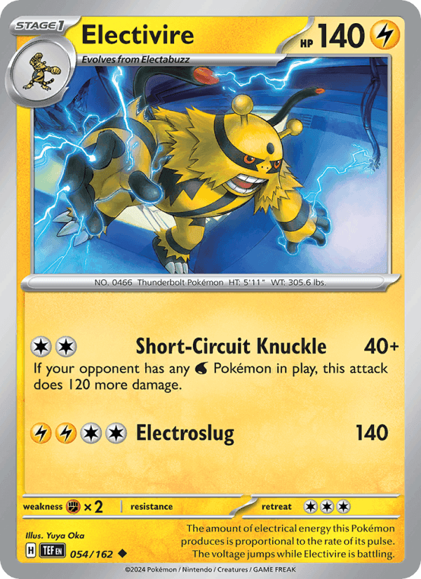 Electivire, card 054 from Temporal Forces