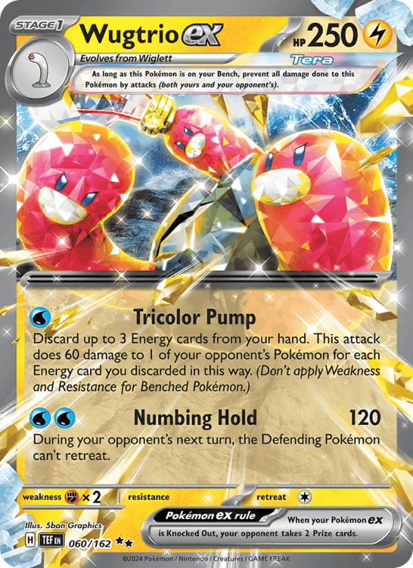 Wugtrio ex, card 060 from Temporal Forces