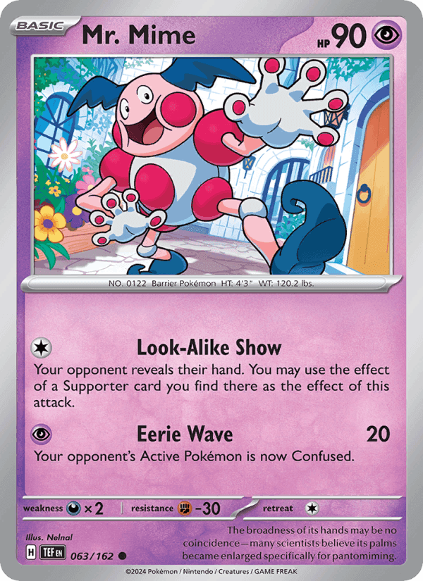 Mr. Mime, carta 063 di Temporal Forces