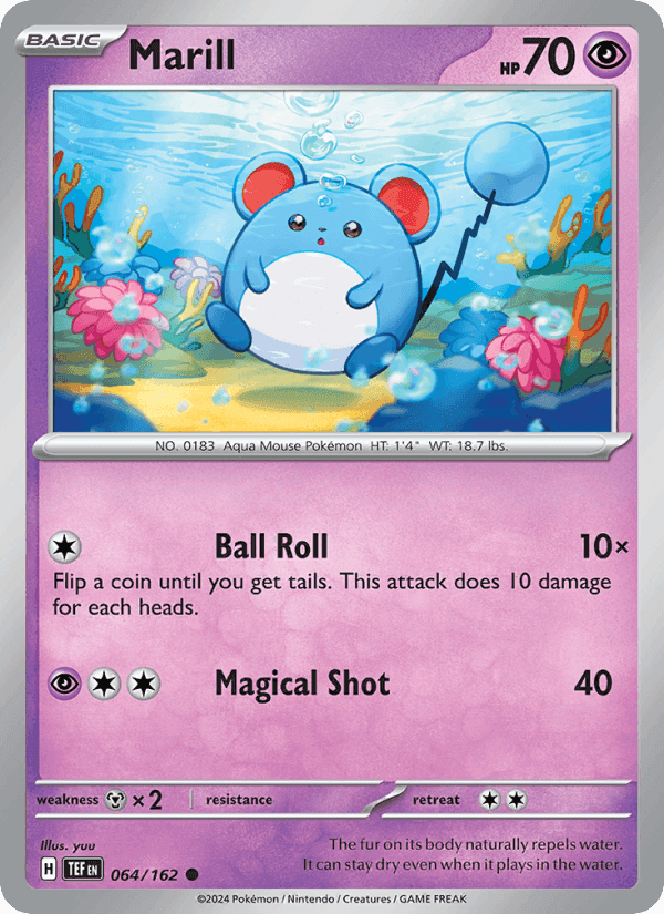 Marill, card 064 from Temporal Forces