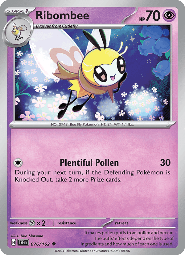 Ribombee, card 076 from Temporal Forces