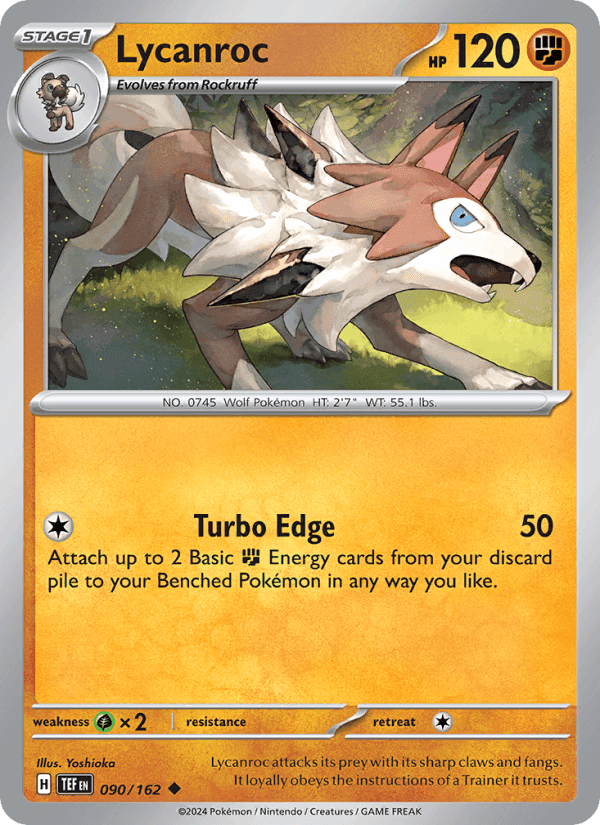 Lycanroc, carta 090 de Temporal Forces