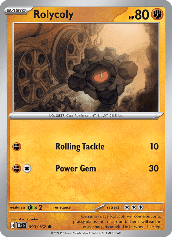 Rolycoly, card 093 from Temporal Forces