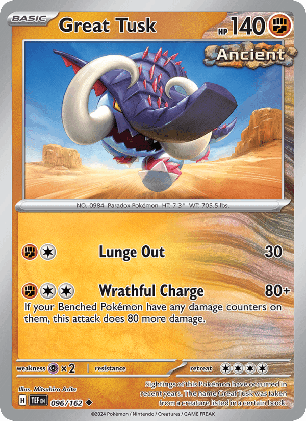 Great Tusk, card 096 from Temporal Forces