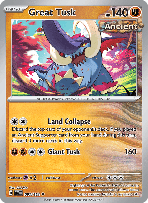 Great Tusk, card 097 from Temporal Forces
