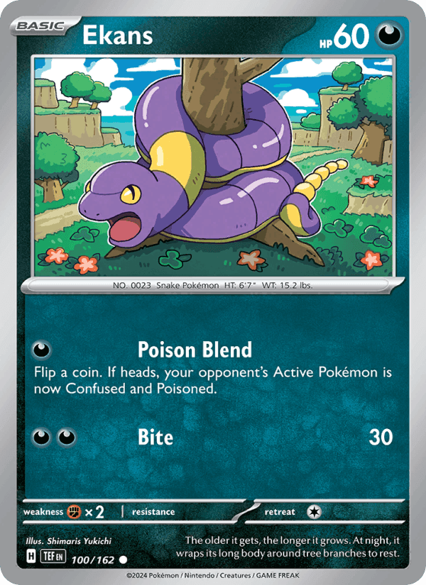 Ekans, carte 100 de Temporal Forces