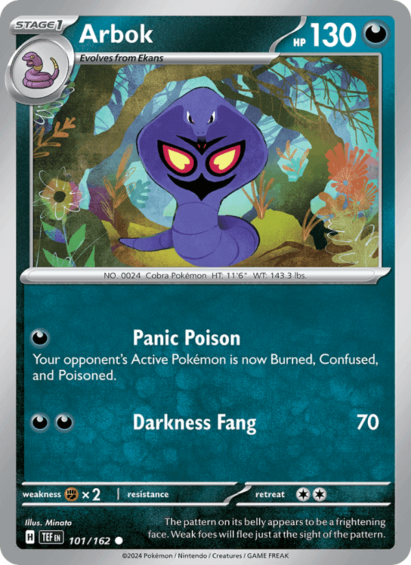 Arbok, carta 101 de Temporal Forces