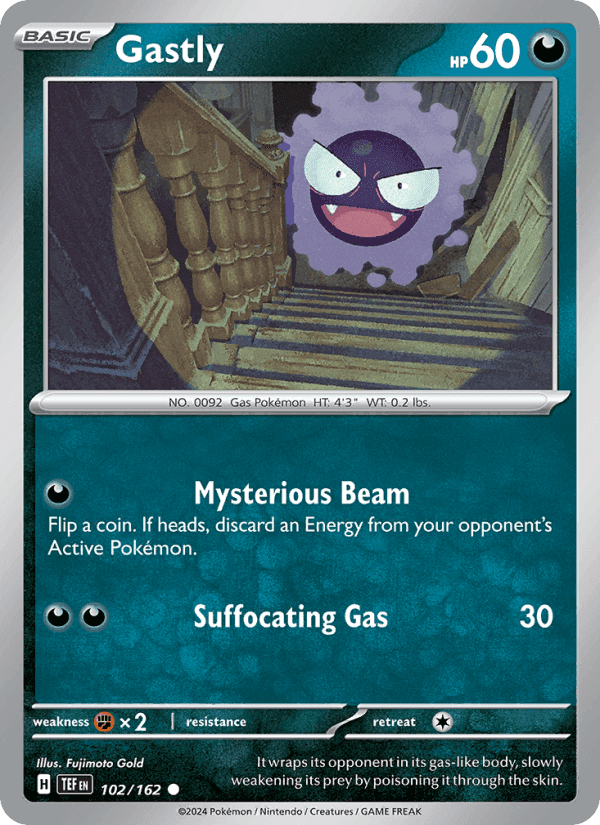 Gastly, card 102 from Temporal Forces