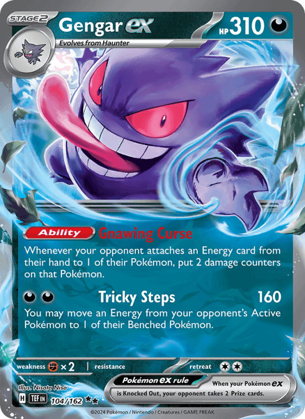 Gengar ex, card 104 from Temporal Forces