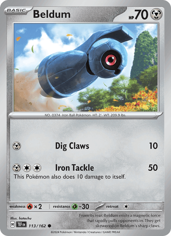 Beldum, card 113 from Temporal Forces