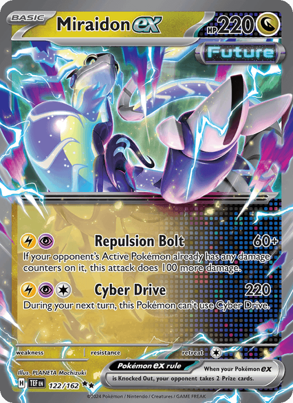 Miraidon ex, card 122 from Temporal Forces