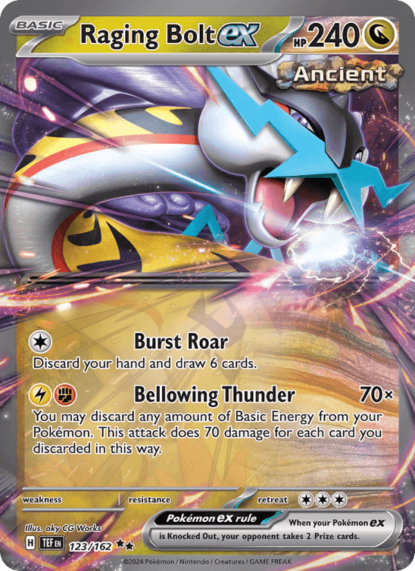 Raging Bolt ex, card 123 from Temporal Forces