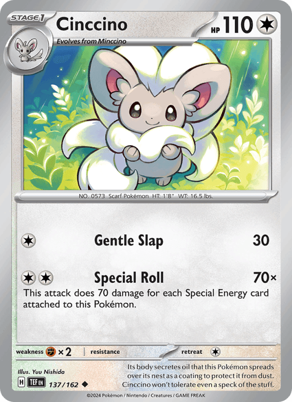 Cinccino, card 137 from Temporal Forces