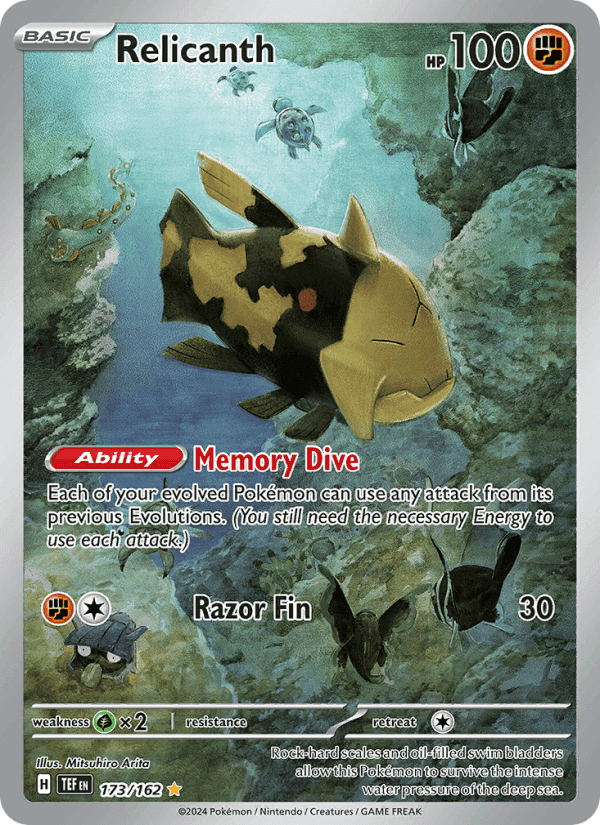 Relicanth, card 173 from Temporal Forces