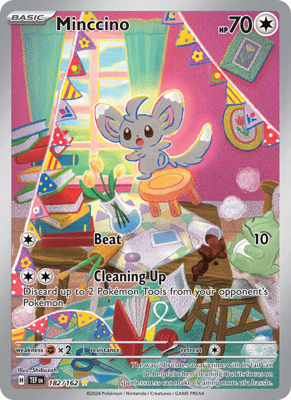 Minccino, carta 182 de Temporal Forces