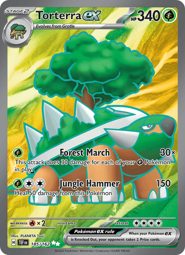 Torterra ex, card 185 from Temporal Forces