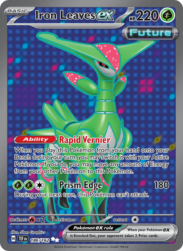 Iron Leaves ex, card 186 from Temporal Forces