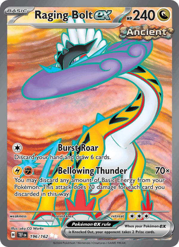 Raging Bolt ex, card 196 from Temporal Forces