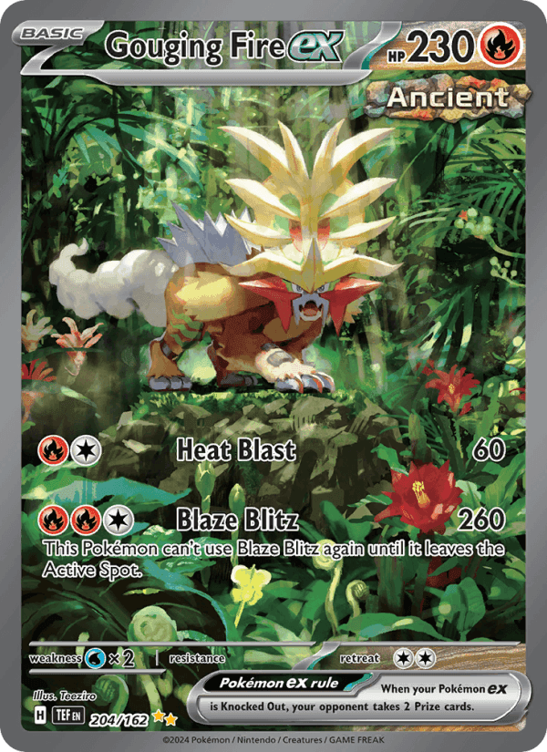 Gouging Fire ex, card 204 from Temporal Forces