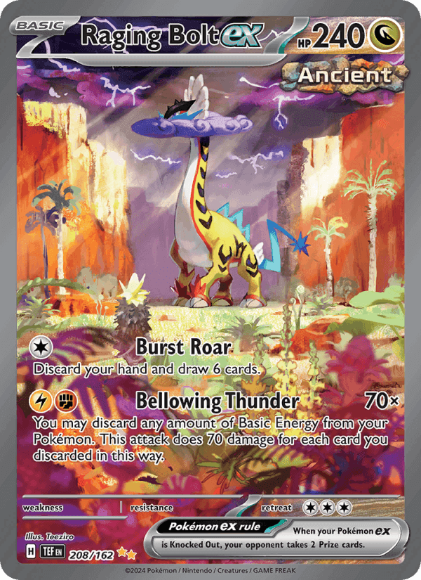 Raging Bolt ex, carta 208 di Temporal Forces