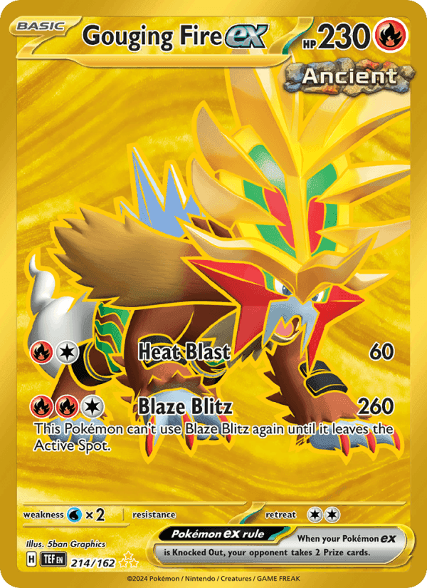 Gouging Fire ex, card 214 from Temporal Forces