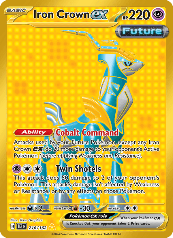 Iron Crown ex, card 216 from Temporal Forces