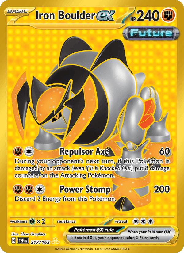 Iron Boulder ex, card 217 from Temporal Forces
