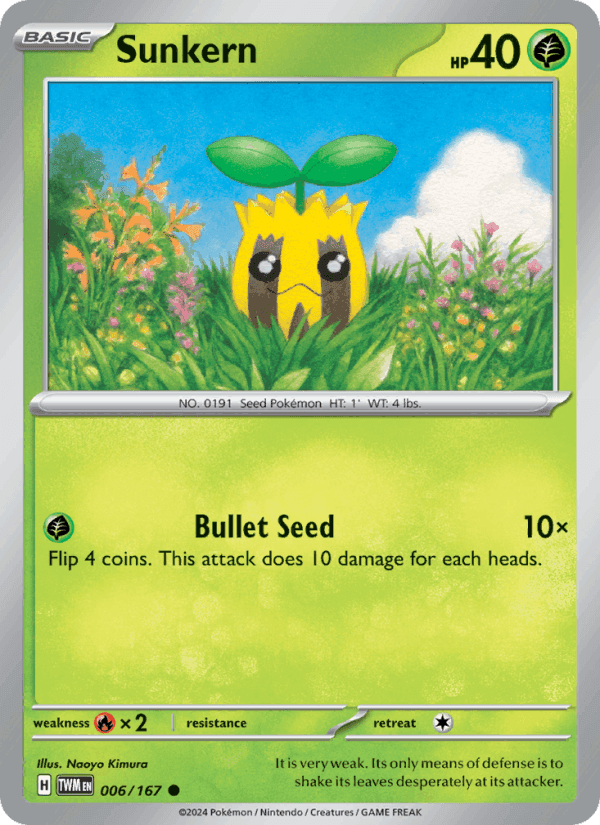 Sunkern, card 006 from Twilight Masquerade