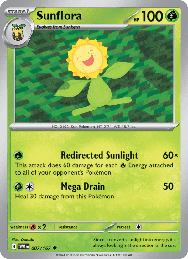 Sunflora, carte 007 de Twilight Masquerade