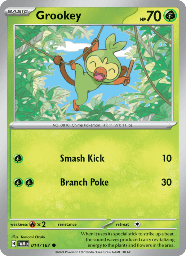 Grookey, carte 014 de Twilight Masquerade