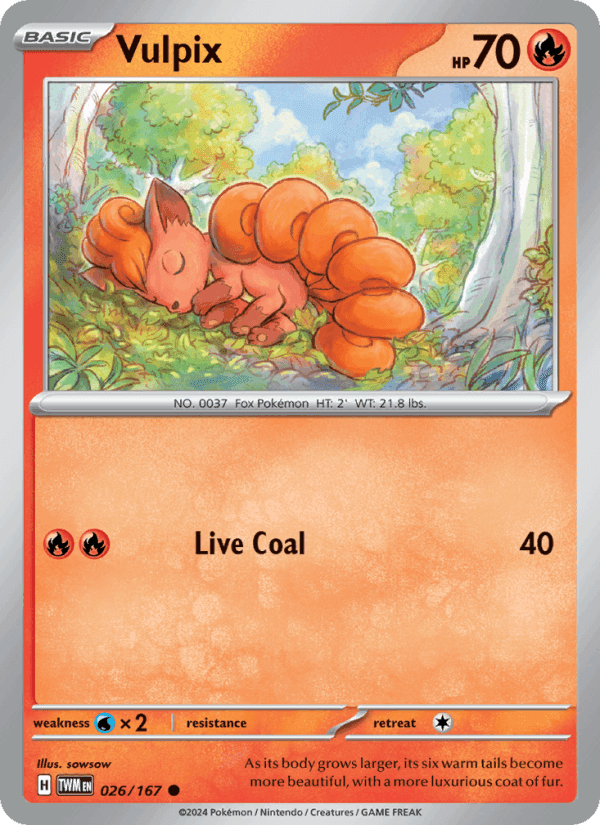 Vulpix, carte 026 de Twilight Masquerade