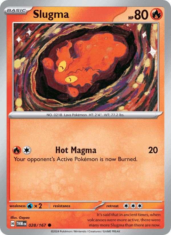 Slugma, carte 028 de Twilight Masquerade