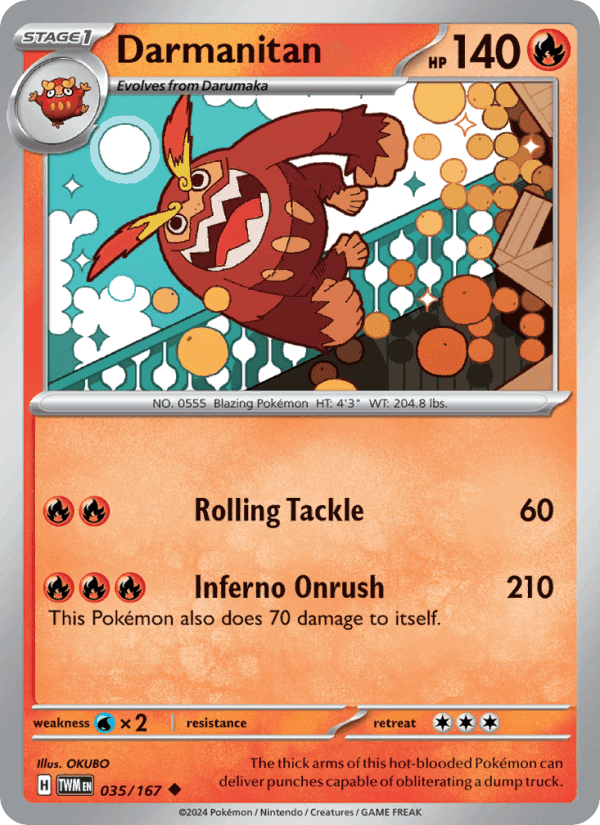 Darmanitan, carte 035 de Twilight Masquerade