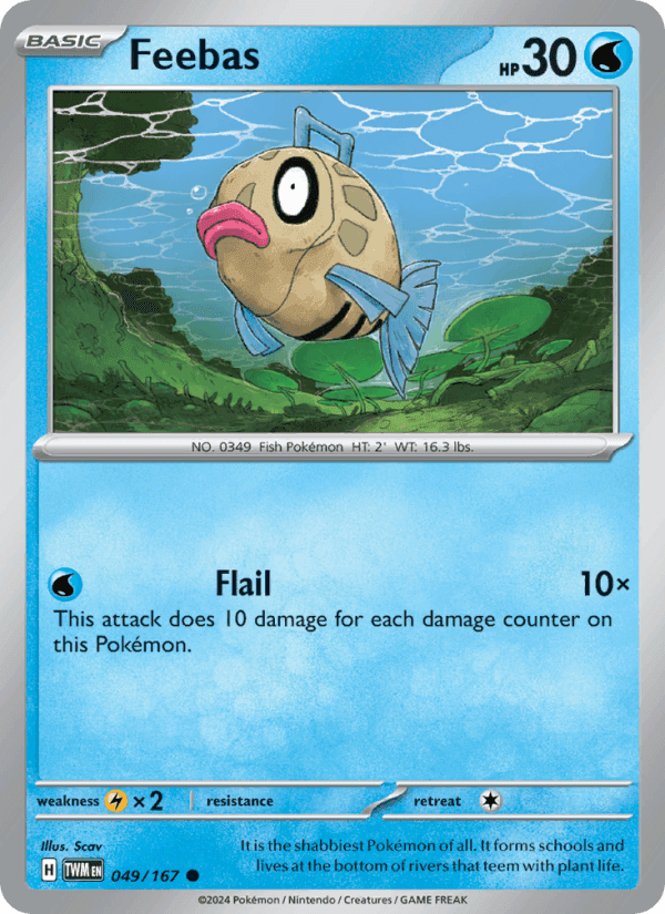 Feebas, card 049 from Twilight Masquerade