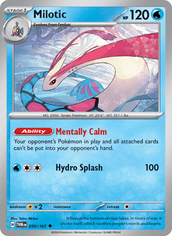 Milotic, carte 050 de Twilight Masquerade