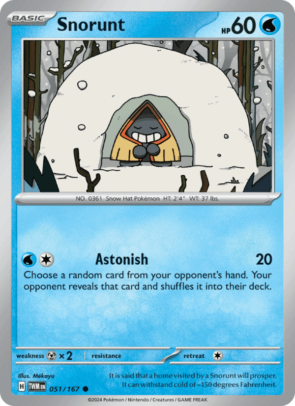 Snorunt, card 051 from Twilight Masquerade