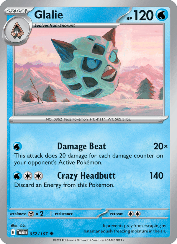 Glalie, carta 052 di Twilight Masquerade