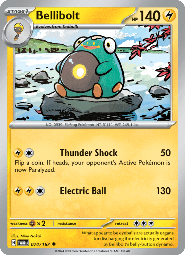 Bellibolt, card 074 from Twilight Masquerade