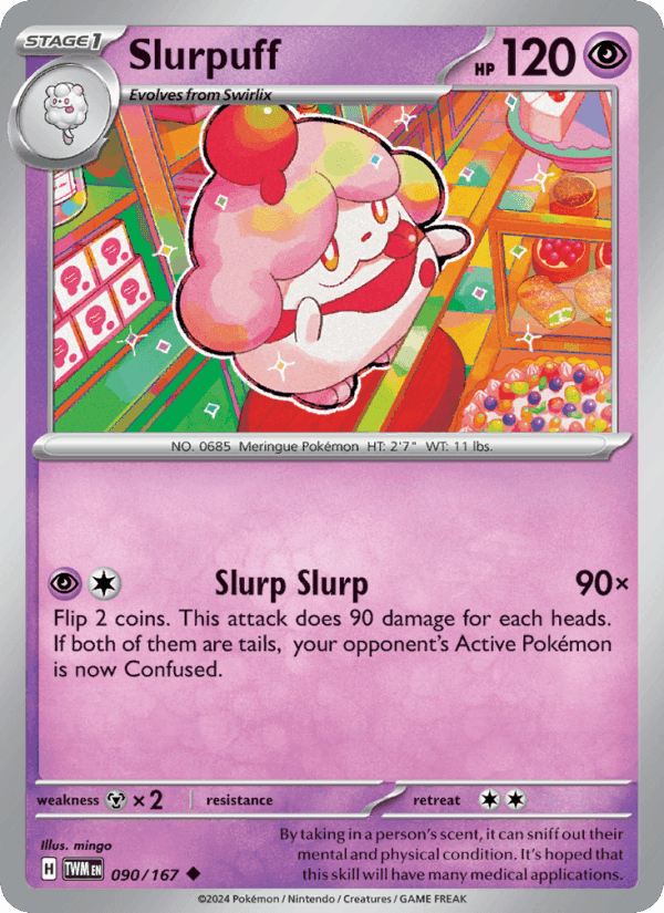 Slurpuff, carte 090 de Twilight Masquerade