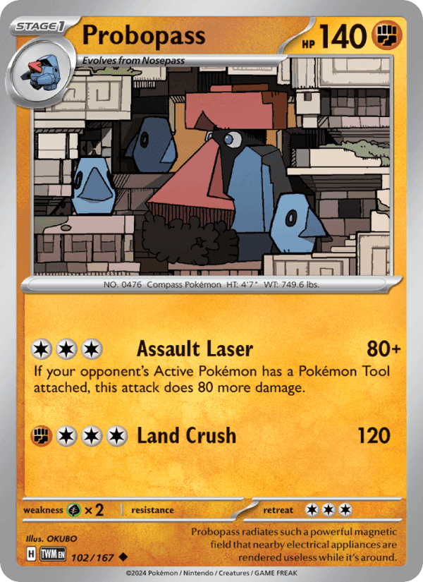 Probopass, card 102 from Twilight Masquerade
