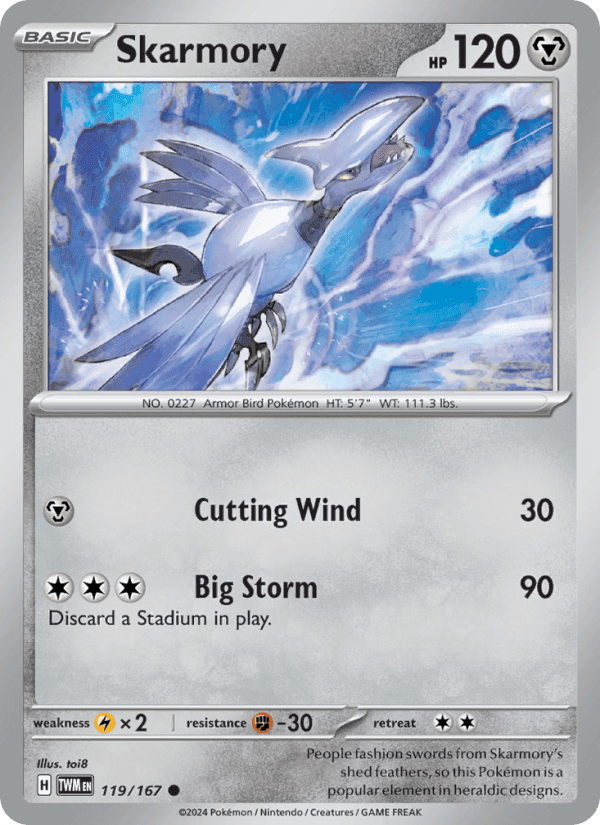 Twilight Masquerade の 119 番、Skarmory