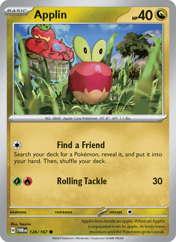 Applin, card 126 from Twilight Masquerade