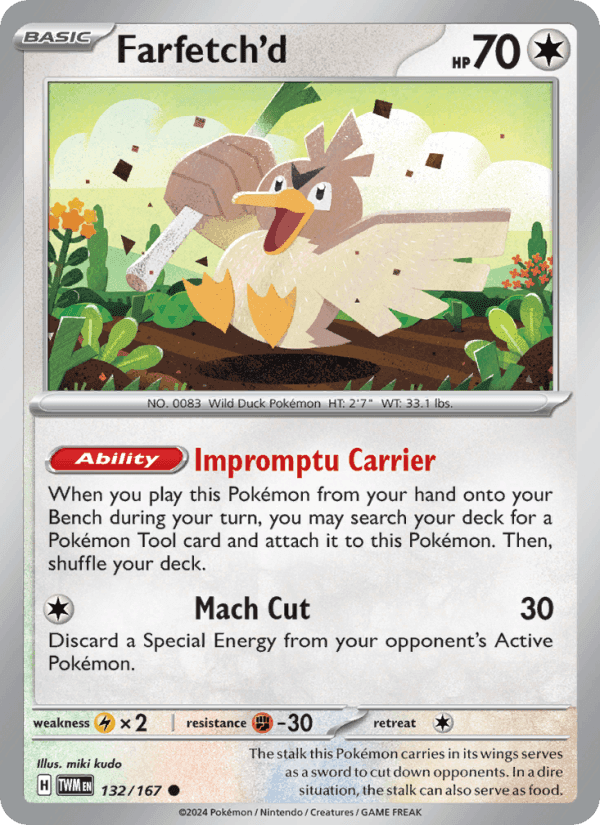 Farfetch'd, card 132 from Twilight Masquerade